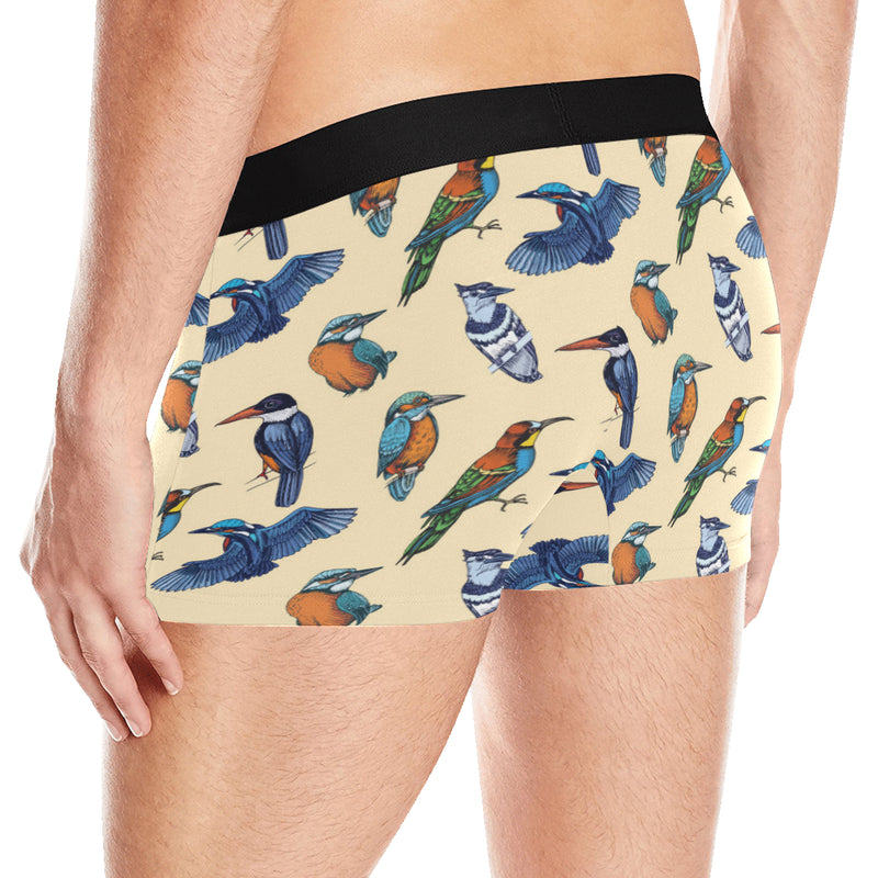 Kingfisher Bird Pattern Print Design 04 Men's Boxer Briefs