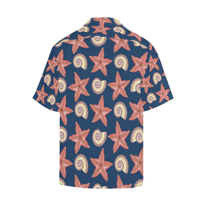 Starfish Pattern Print Design 03 Men's Hawaiian Shirt