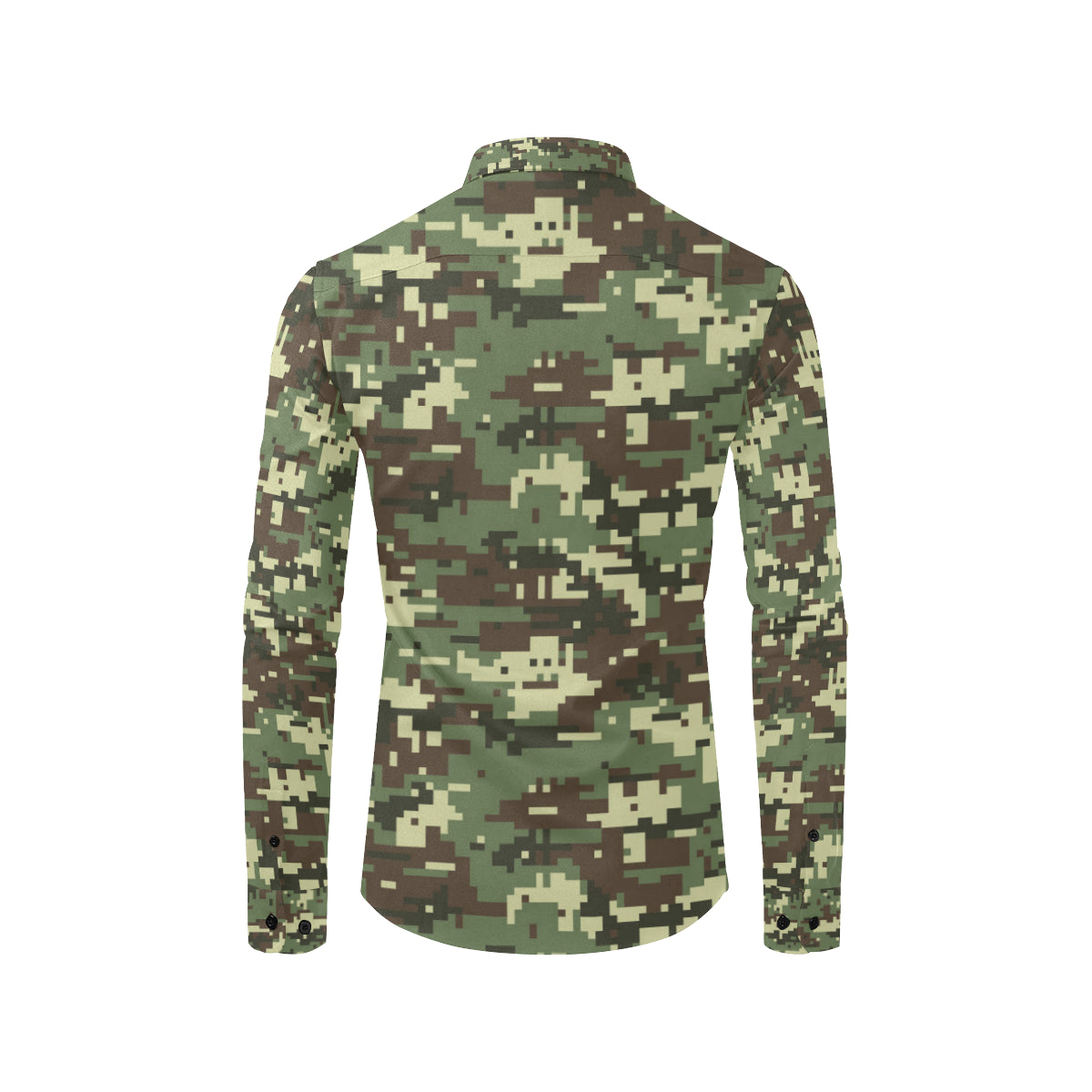 ACU Digital Army Camouflage Men's Long Sleeve Shirt
