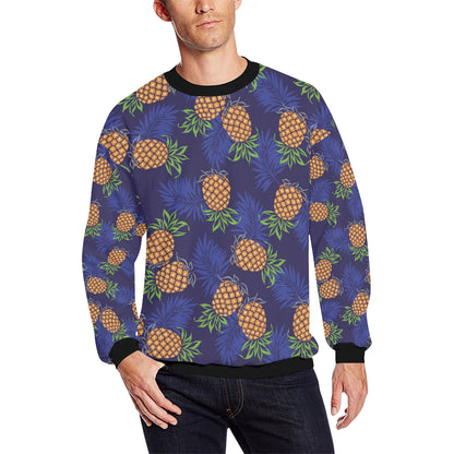 Pineapple Pattern Print Design PP02 Men Long Sleeve Sweatshirt