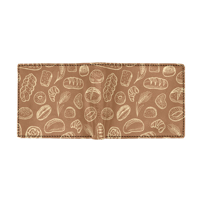 Bread Pattern Print Design 03 Men's ID Card Wallet