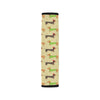 Dachshund Pattern Print Design 06 Car Seat Belt Cover