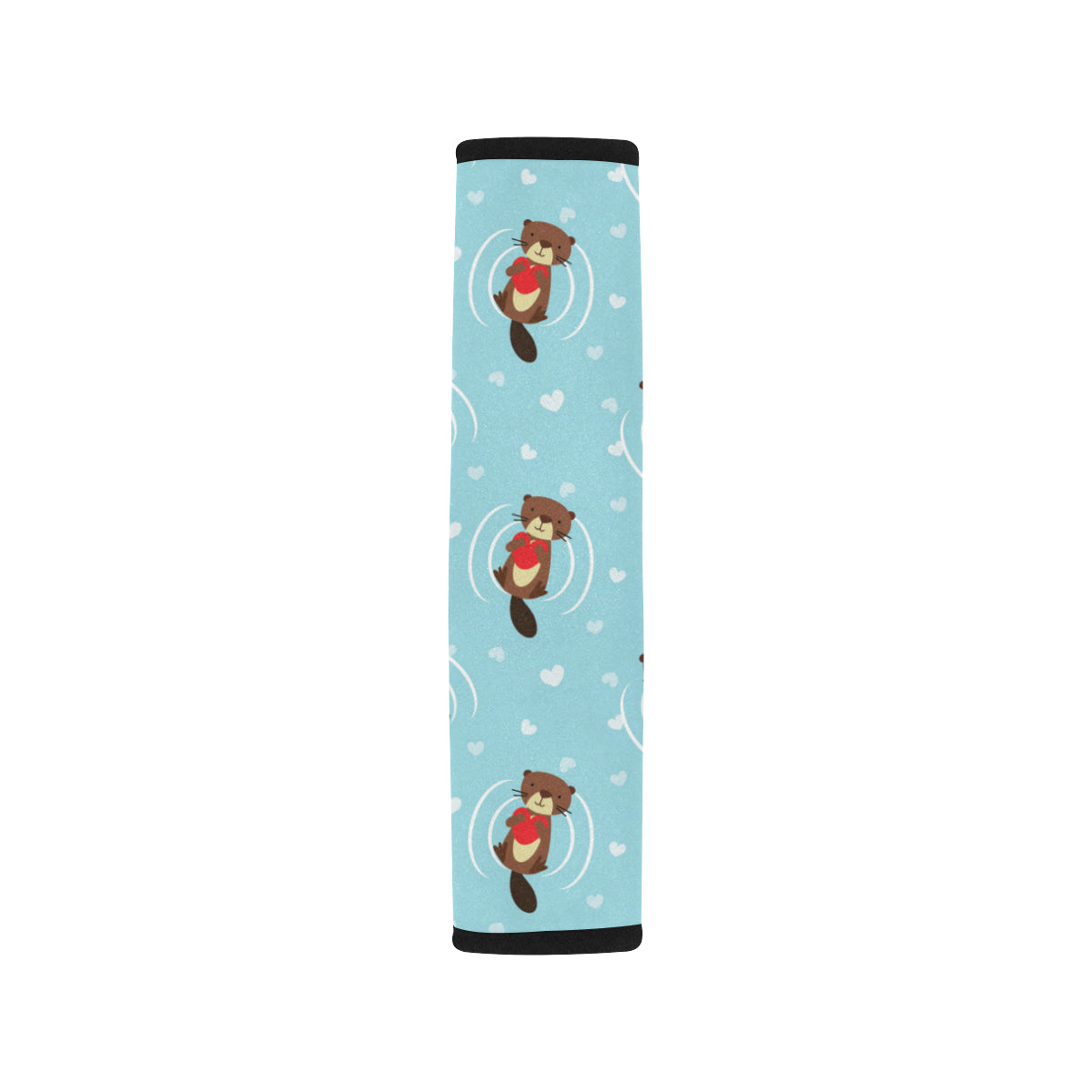 Sea Otter Cute Pattern Print Design 04 Car Seat Belt Cover