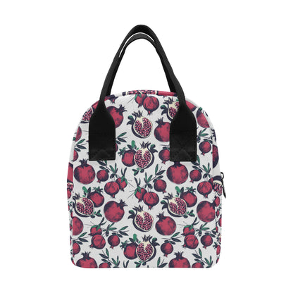 Pomegranate Pattern Print Design PG01 Insulated Lunch Bag