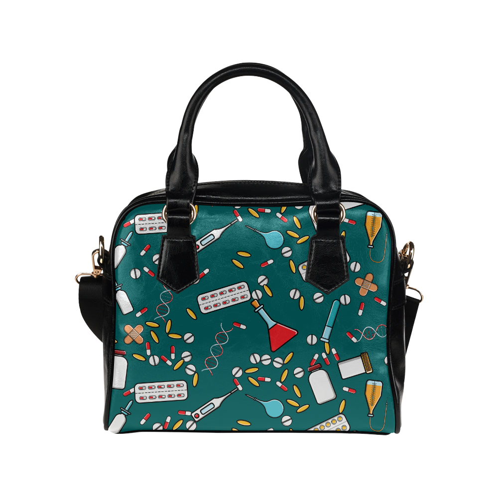Nurse Pattern Print Design A05 Shoulder Handbag