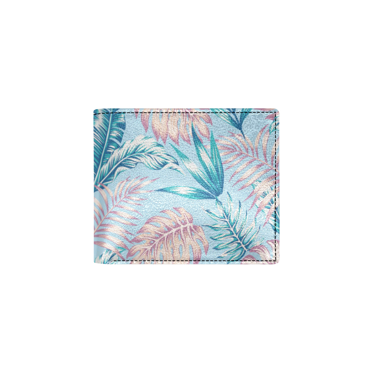 Tropical Flower Pattern Print Design TF01 Men's ID Card Wallet