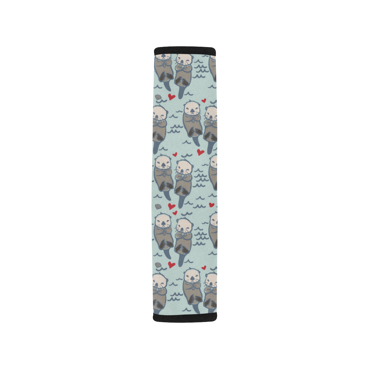 Sea Otter Pattern Print Design 03 Car Seat Belt Cover