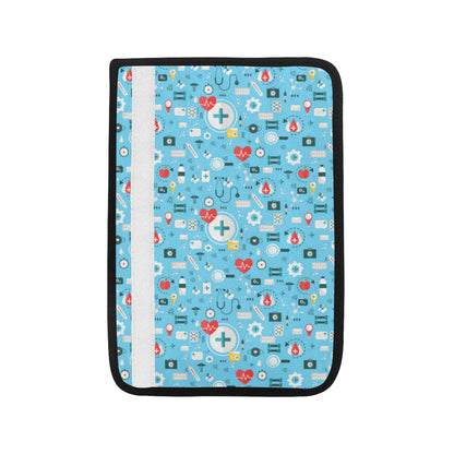 Medical Pattern Print Design 06 Car Seat Belt Cover