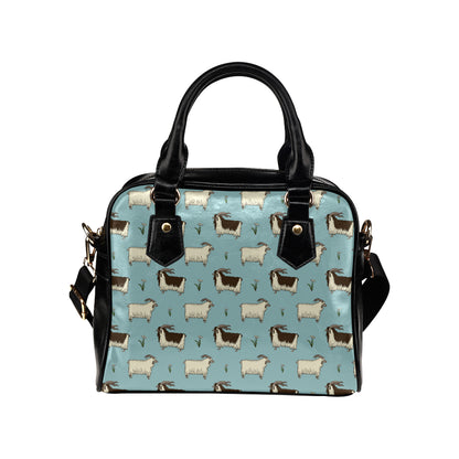 Goat Pattern Print Design 02 Shoulder Handbag