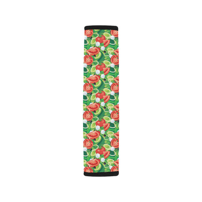 Vegan Salad Themed Design Print Car Seat Belt Cover