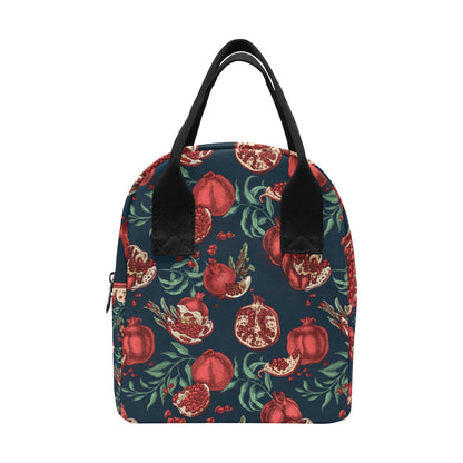 Pomegranate Pattern Print Design PG04 Insulated Lunch Bag