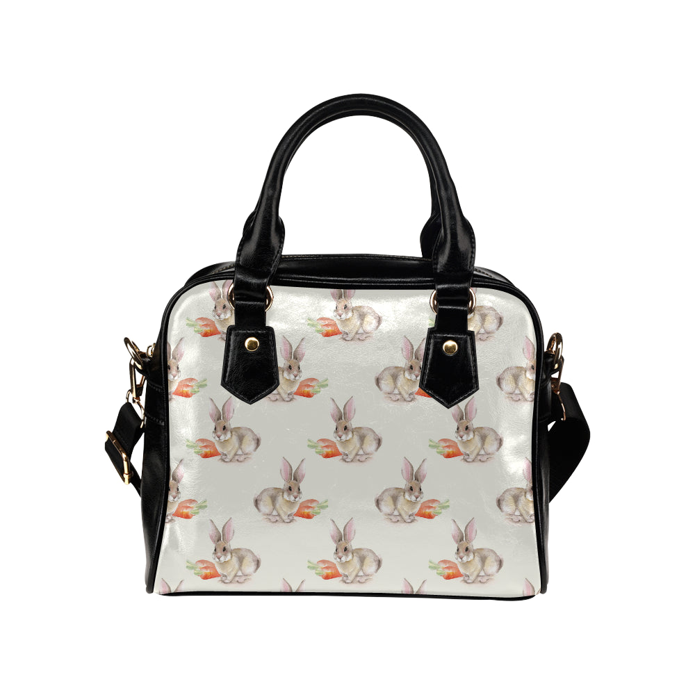 Rabbit Pattern Print Design 01 Shoulder Handbag