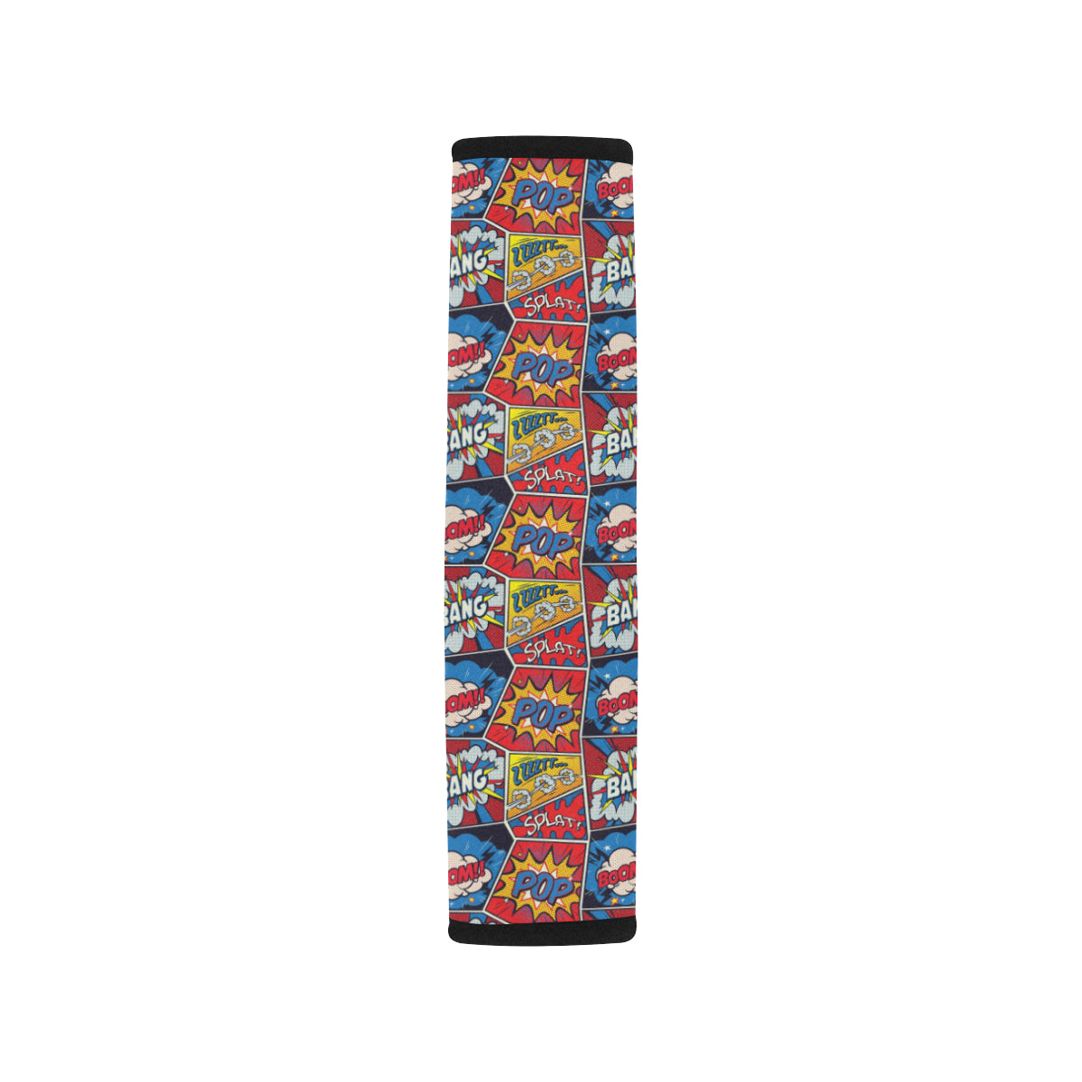 Comic Book Pattern Print Design 03 Car Seat Belt Cover