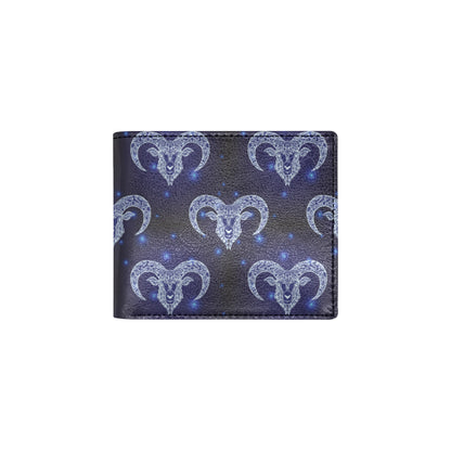 Aries Zodiac Pattern Print Design 01 Men's ID Card Wallet