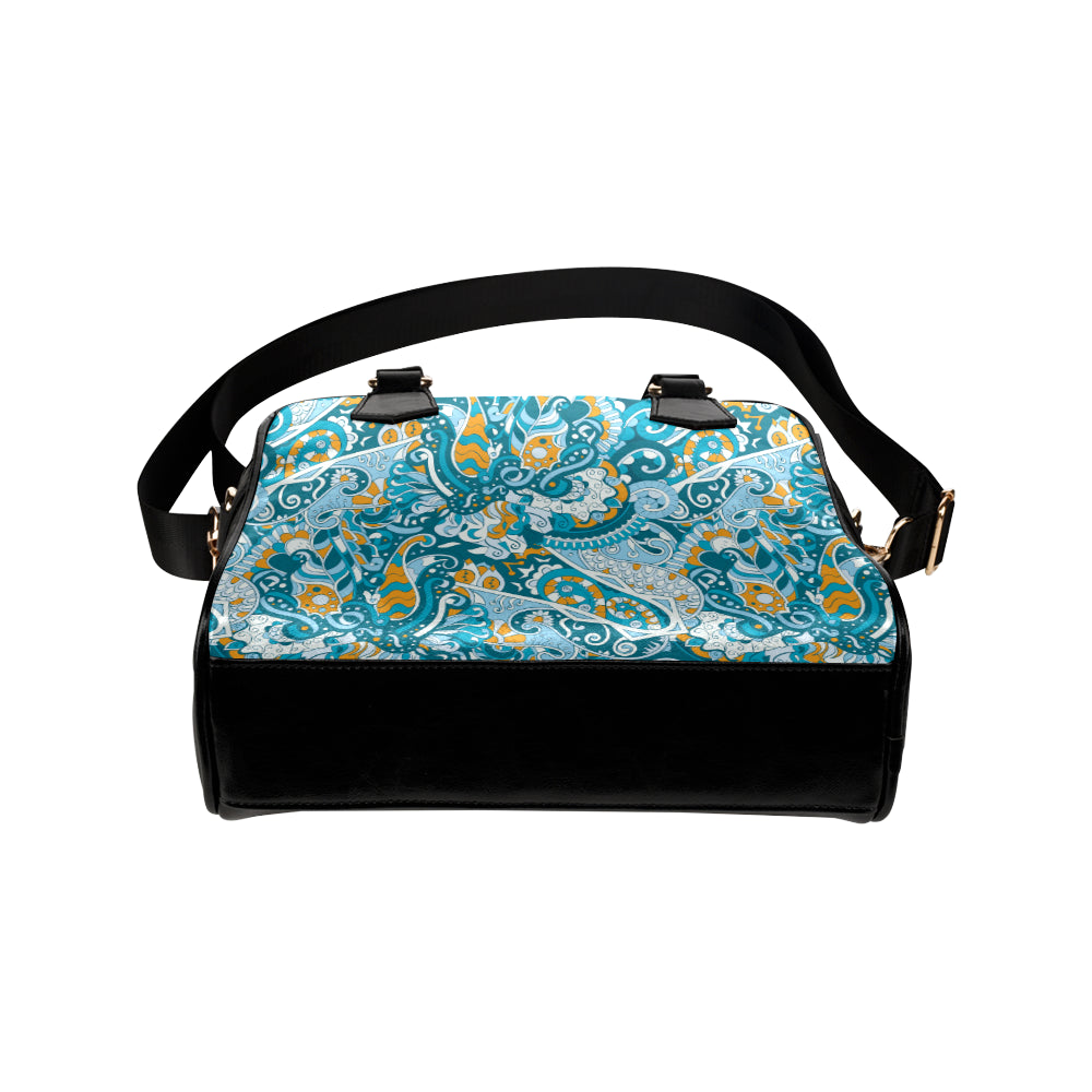 Funky Retro Pattern Print Design A03 Shoulder Handbag