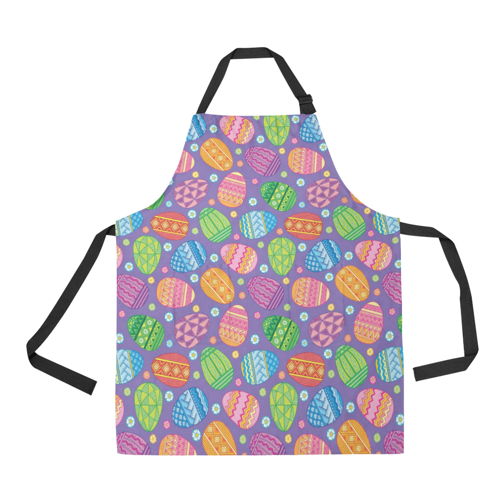 Easter Eggs Pattern Print Design RB010 Apron with Pocket
