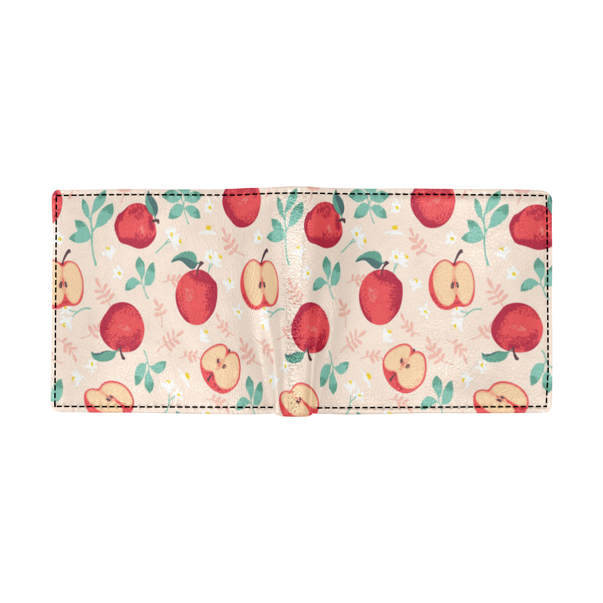 Apple Pattern Print Design AP06 Men's ID Card Wallet