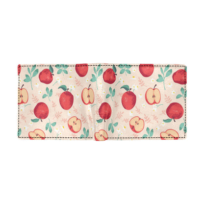 Apple Pattern Print Design AP06 Men's ID Card Wallet