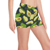 Avocado Pattern Print Design AC013 Yoga Shorts