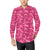 Camo Pink Pattern Print Design 01 Men's Long Sleeve Shirt