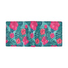 Red Hibiscus Pattern Print Design HB017 Men's ID Card Wallet