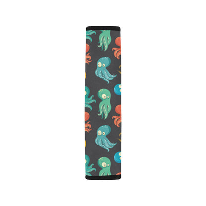 Octopus Pattern Print Design A01 Car Seat Belt Cover