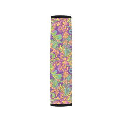 Psychedelic Mushroom Pattern Print Design A05 Car Seat Belt Cover