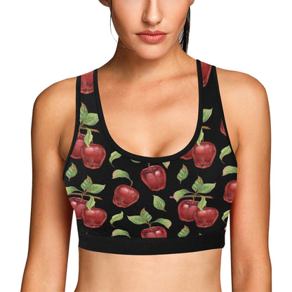 Apple Pattern Print Design AP011 Sports Bra