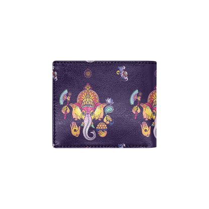 Ganesha Pattern Print Design 04 Men's ID Card Wallet