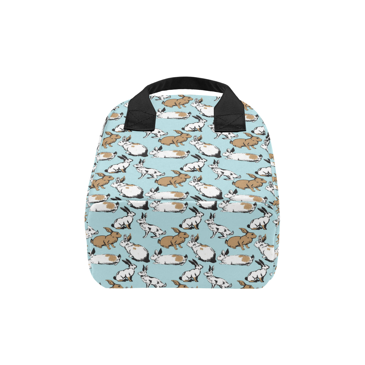 Rabbit Pattern Print Design RB018 Insulated Lunch Bag
