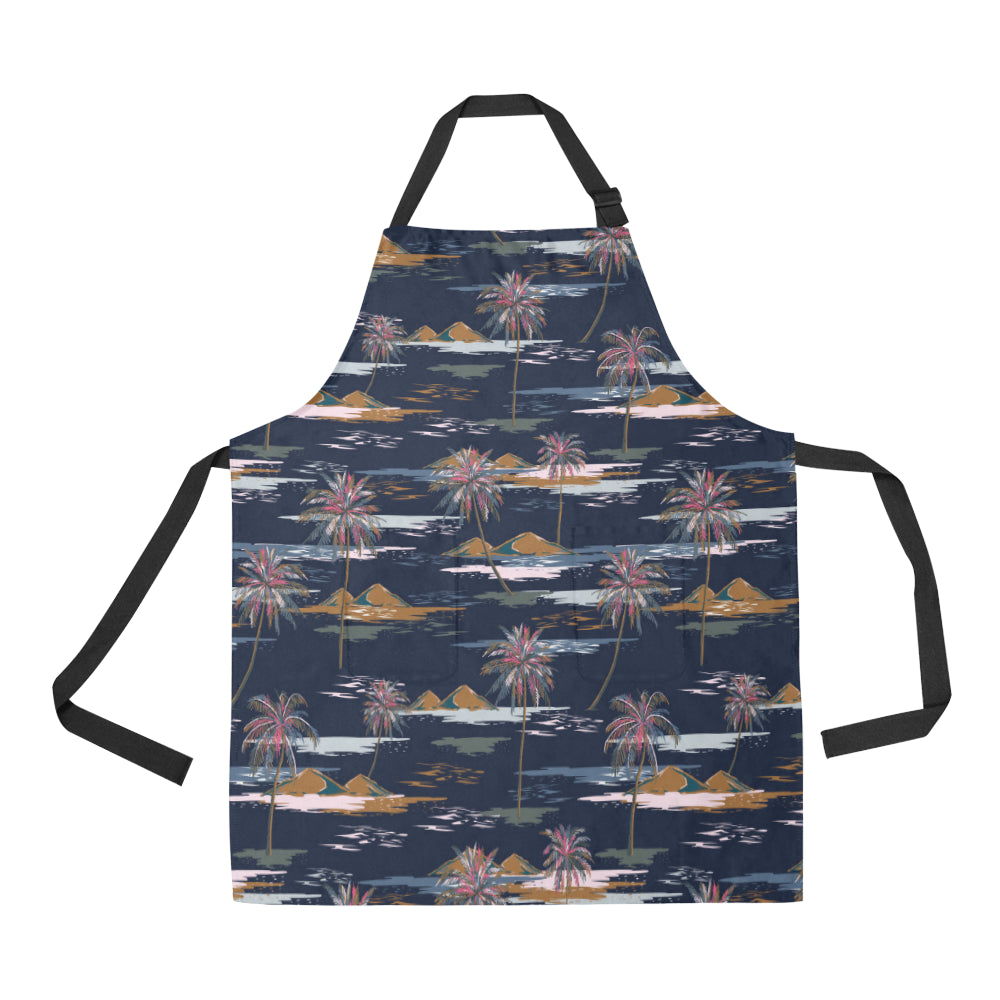 Pacific island Pattern Print Design A06 Apron with Pocket