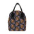 Tiger Head Floral Insulated Lunch Bag