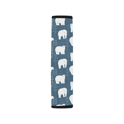 Polar Bear Pattern Print Design A01 Car Seat Belt Cover