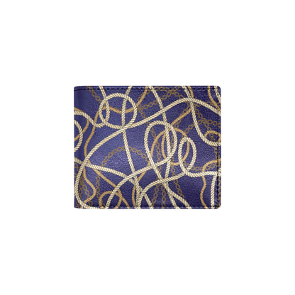 Rope Pattern Print Design A01 Men's ID Card Wallet