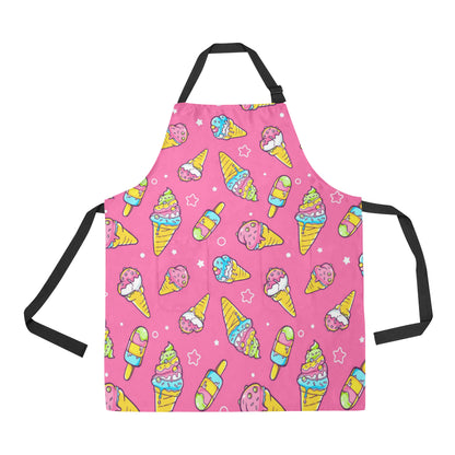 Ice Cream Pattern Print Design IC04 Apron with Pocket