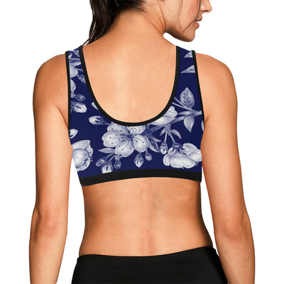 Cherry Blossom Pattern Print Design CB01 Sports Bra