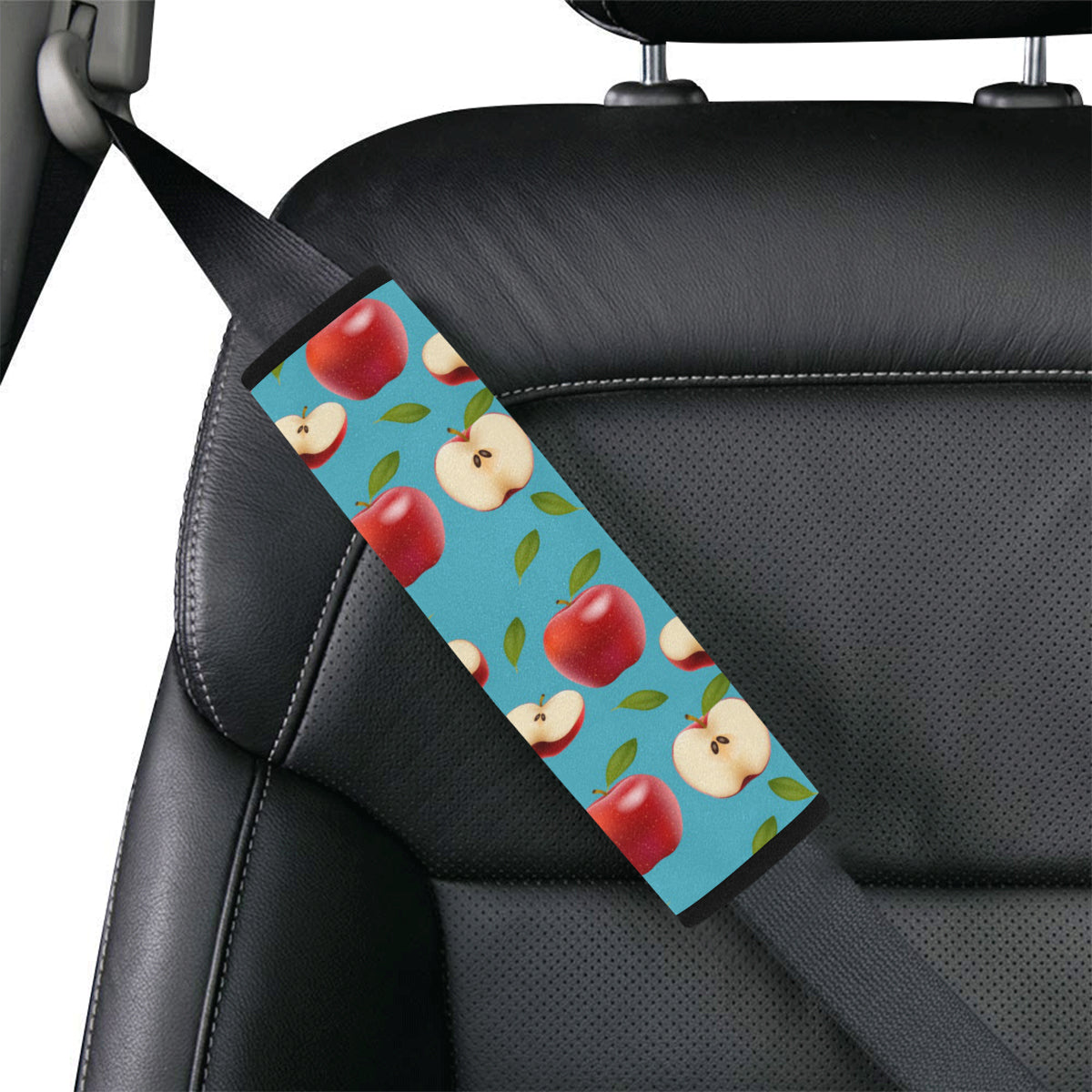 Apple Pattern Print Design AP012 Car Seat Belt Cover