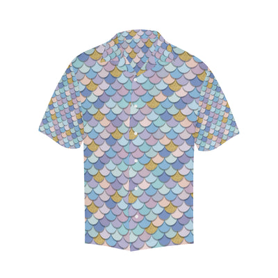 Mermaid Scales Pattern Print Design 05 Men's Hawaiian Shirt