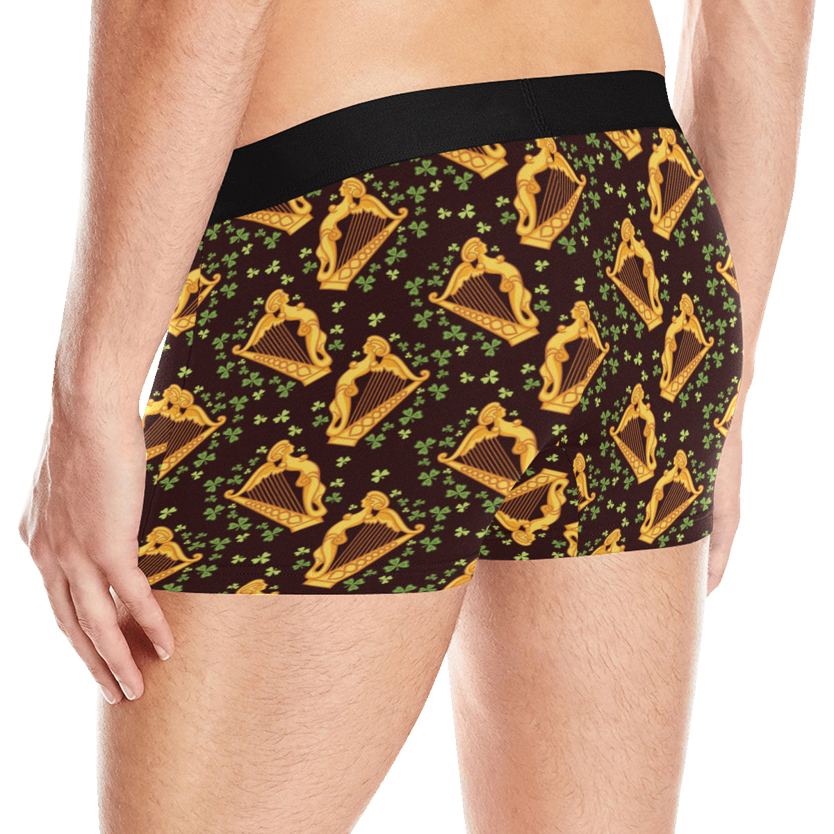Harp Pattern Print Design 02 Men's Boxer Briefs