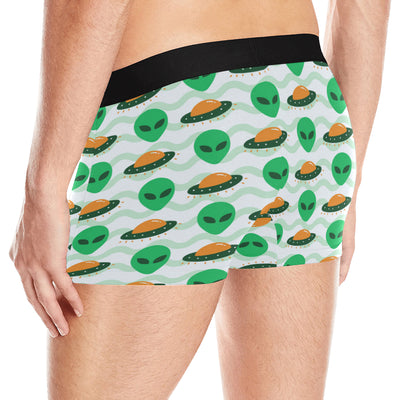 Alien UFO Pattern Print Design 04 Men's Boxer Briefs