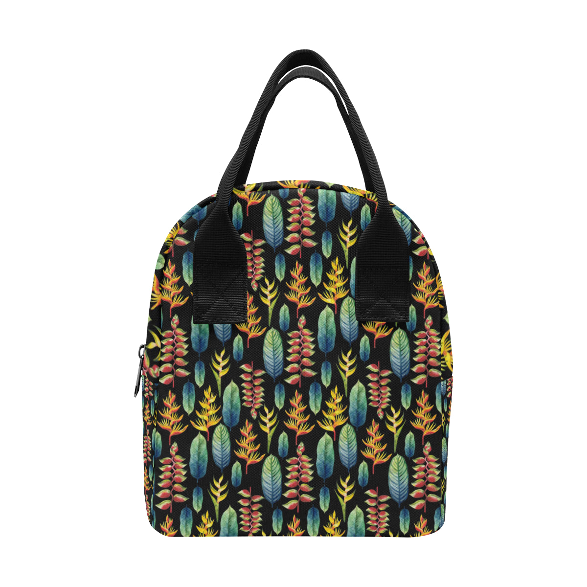 Heliconia Pattern Print Design HL03 Insulated Lunch Bag