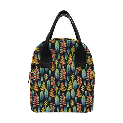 Heliconia Pattern Print Design HL03 Insulated Lunch Bag