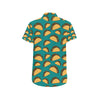 Taco Pattern Print Design TC07 Men's Short Sleeve Button Up Shirt