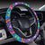 lotus Boho Pattern Print Design LO010 Steering Wheel Cover with Elastic Edge