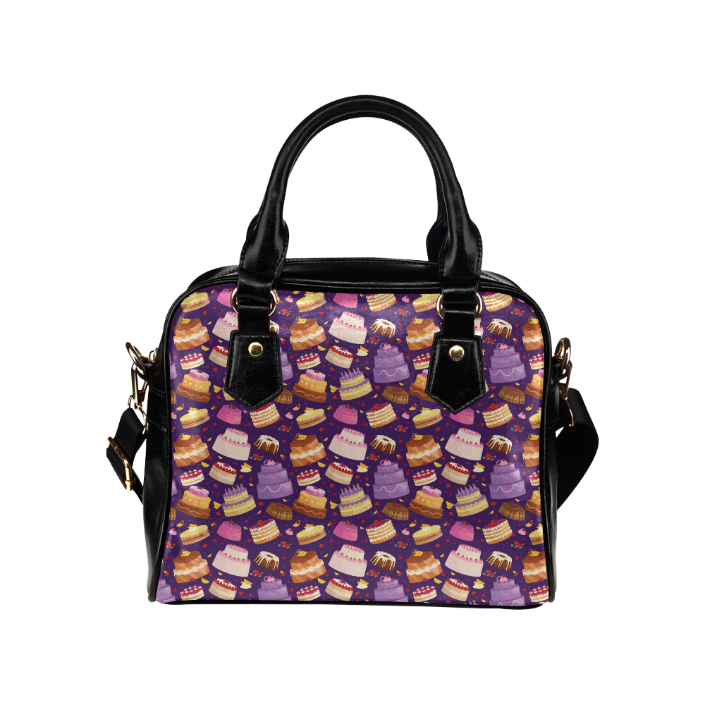 Cake Pattern Print Design 05 Shoulder Handbag