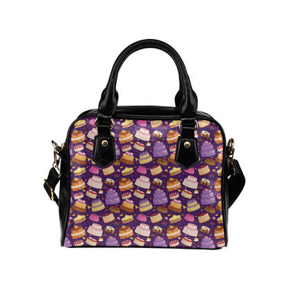 Cake Pattern Print Design 05 Shoulder Handbag