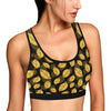 Elm Leave Summer Print Pattern Sports Bra