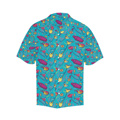 Cocktail Pattern Print Design 03 Men's Hawaiian Shirt