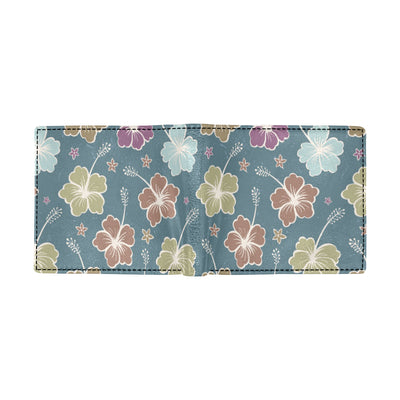 Hibiscus Pattern Print Design HB033 Men's ID Card Wallet