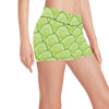 Cucumber Pattern Print Design CC04 Yoga Shorts